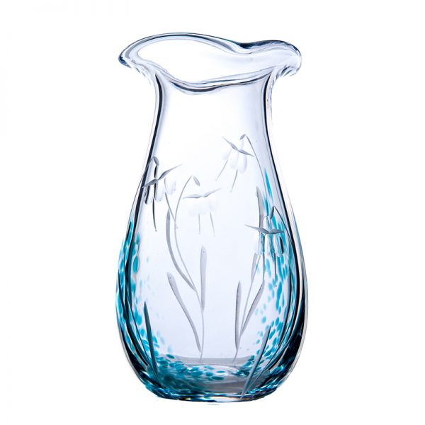 Celtic Meadow Large Vase - Crystal 100% Hand Cut - The Irish Handmade Glass Company