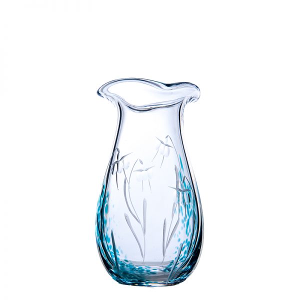 Celtic Meadow Medium Vase - Crystal 100% Hand Cut - The Irish Handmade Glass Company