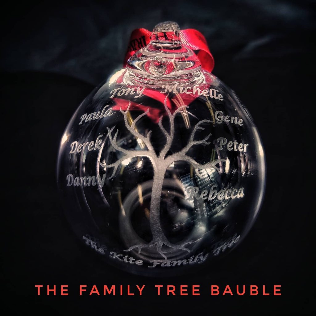 Family Tree Bauble The Irish Hand Made Glass Company