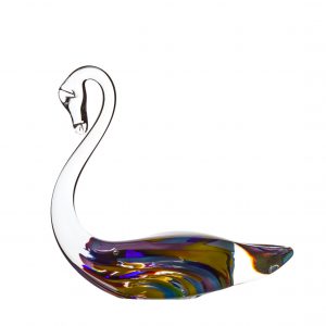 Wildflower Swan - Crystal 100% Hand Cut - The Irish Handmade Glass Company