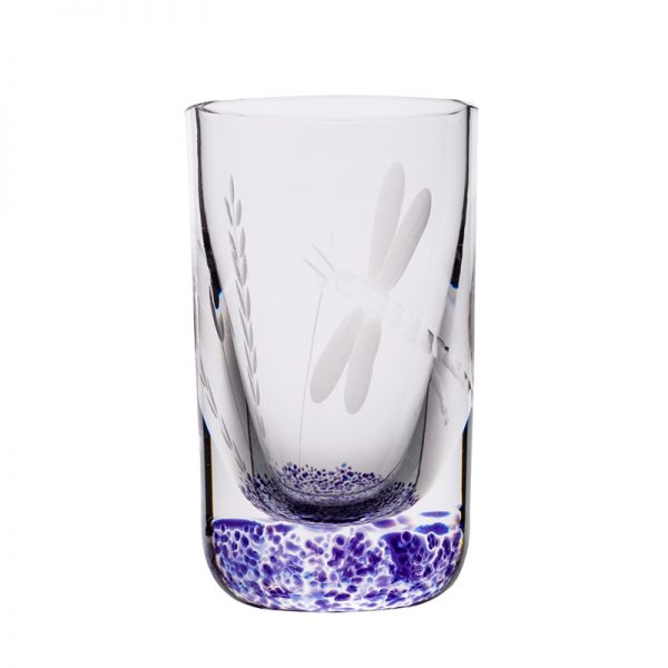 Wild Heather Shot Glass - Crystal 100% Hand Cut - The Irish Handmade Glass Company